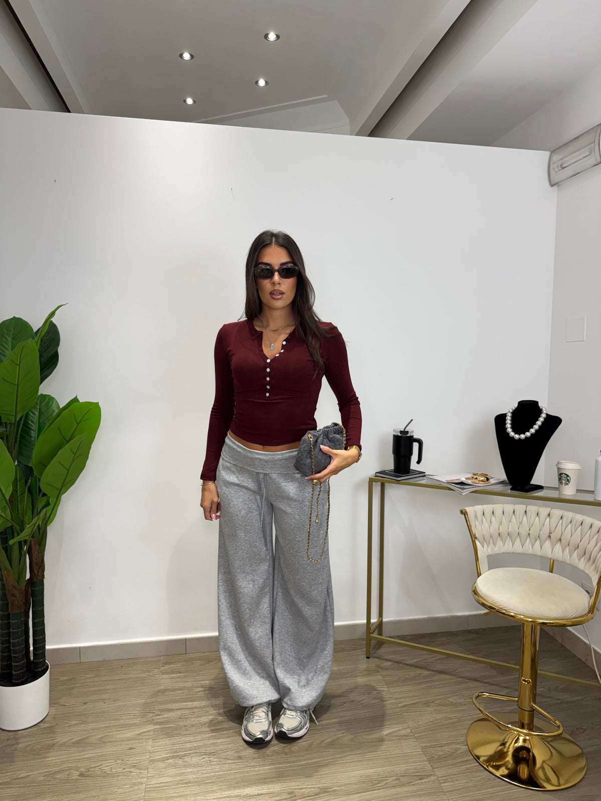 Pantalone Jogger Soft Touch Grigio