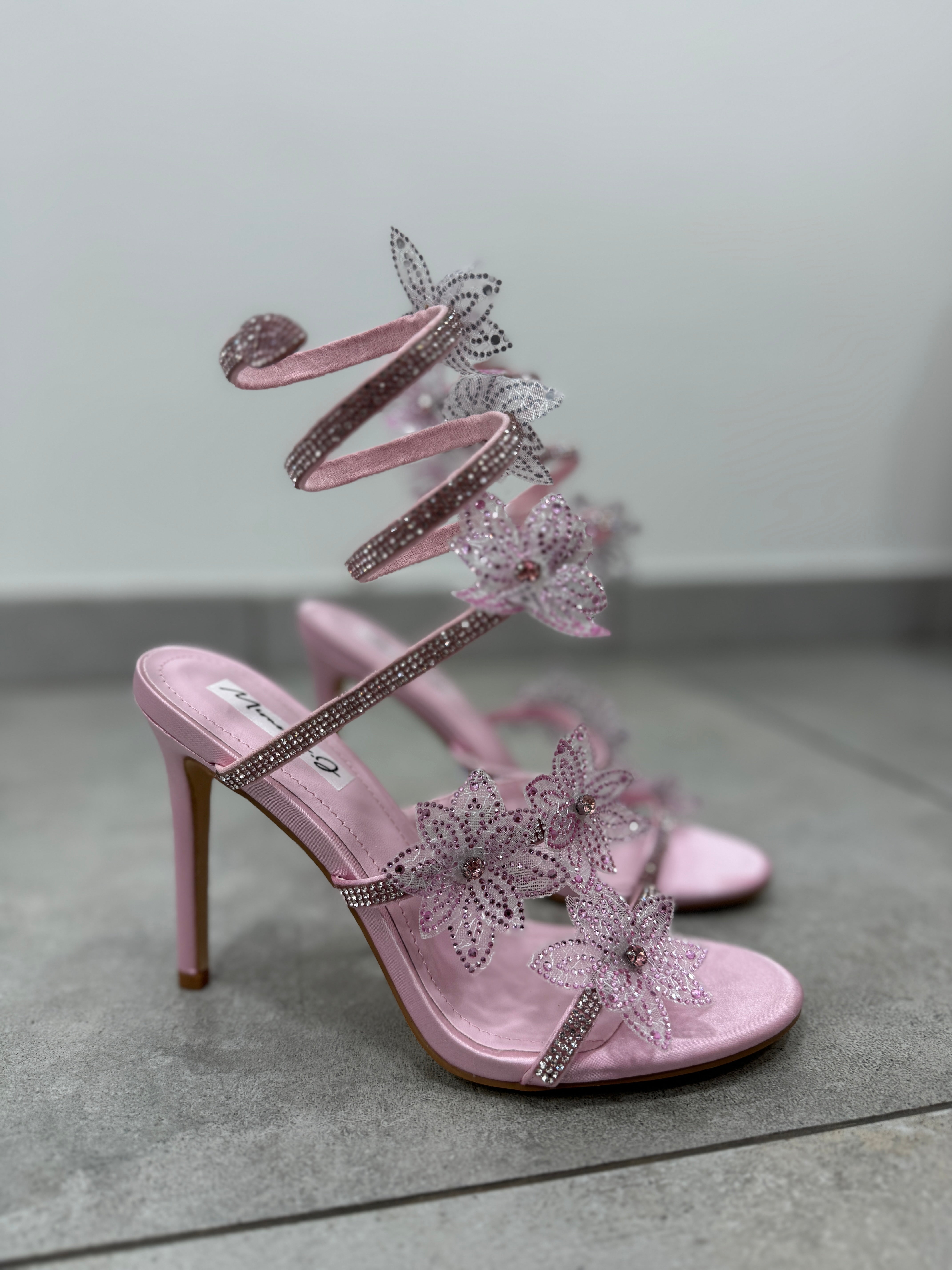 Sandali Flowers Pink