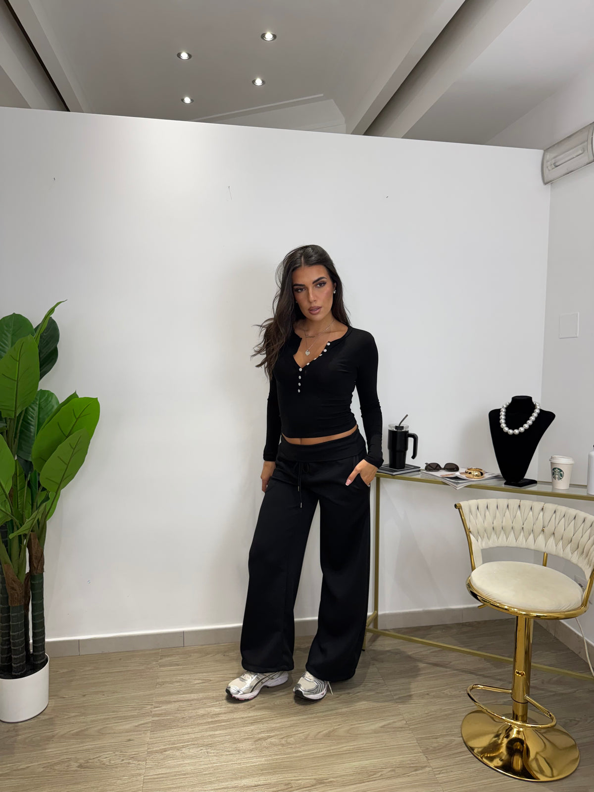 Pantalone Jogger Soft Touch Nero