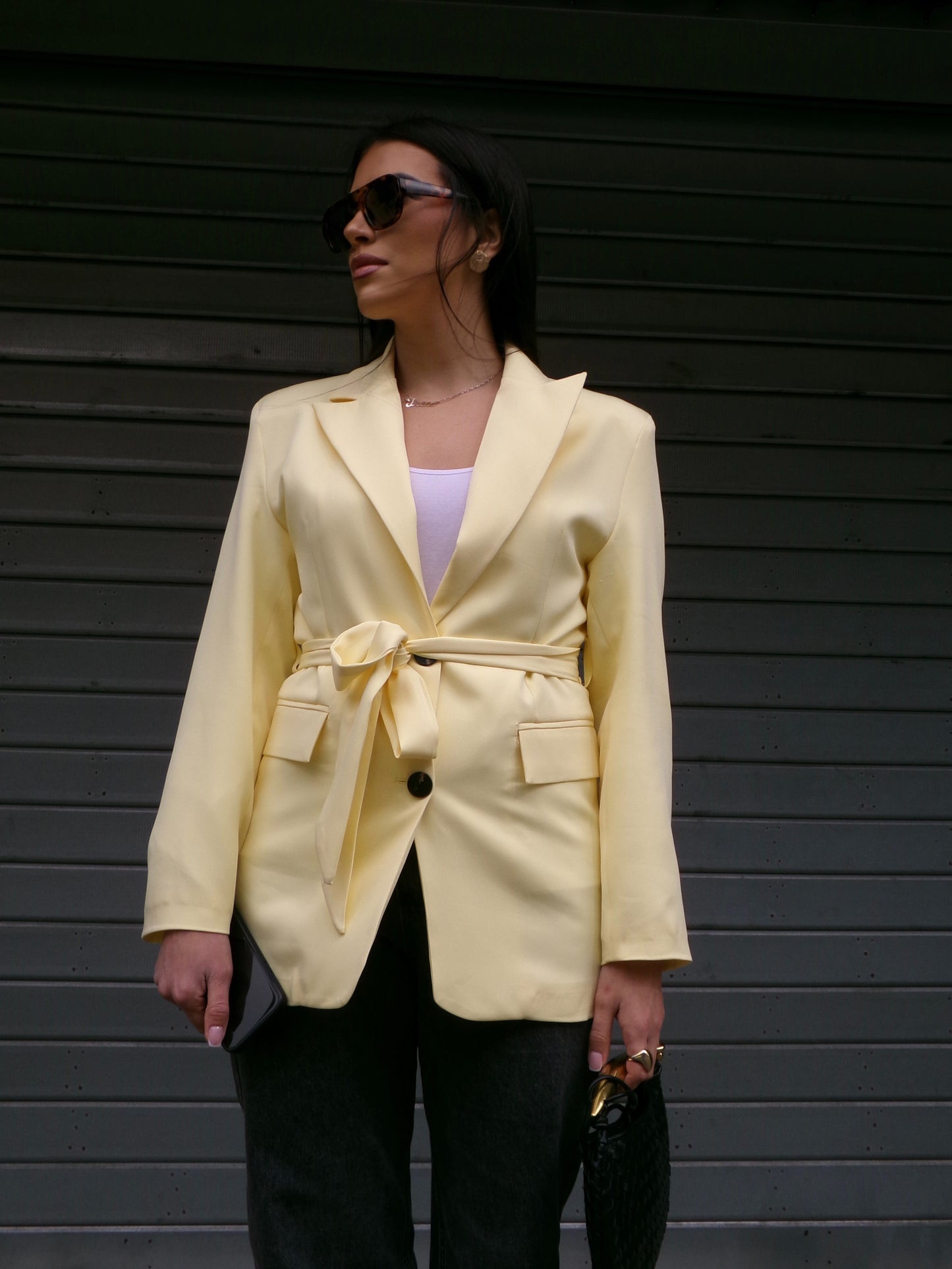 Blazer Cintura Giallo