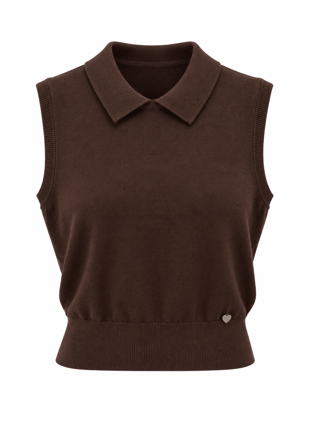 Gilet Polo Marrone