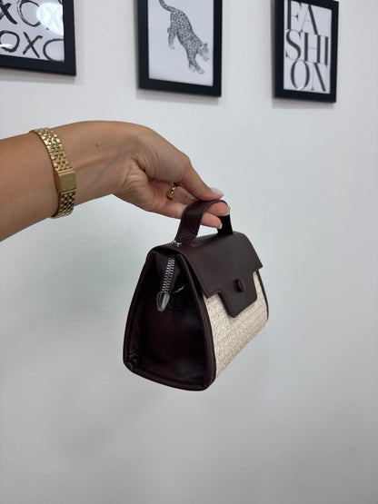 Pochette Rafia Bicolore