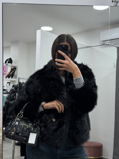 Ecopelliccia Piccadilly Nera