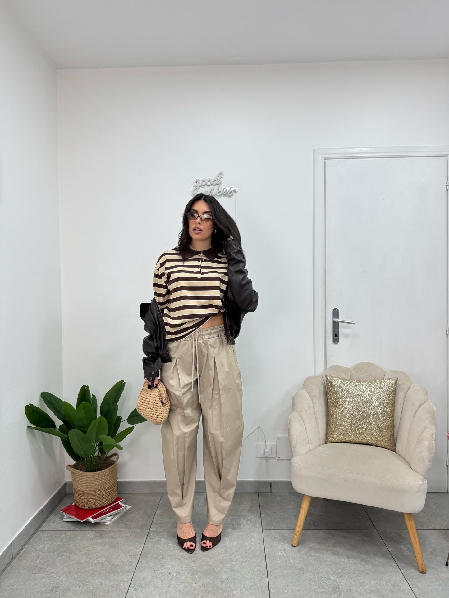 Pantalone Comfy Beige