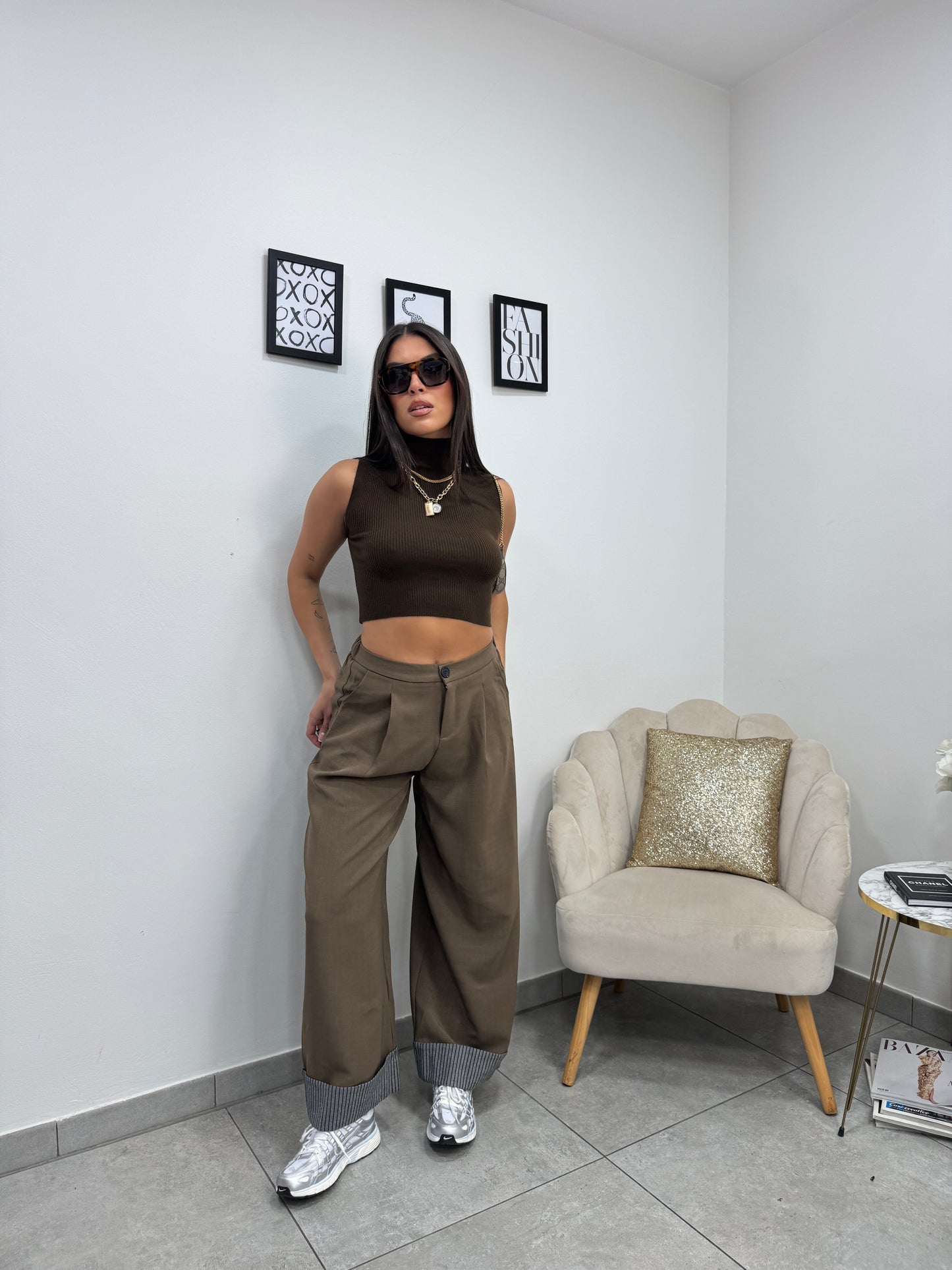 Pantalone Day Marrone