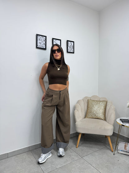 Pantalone Day Marrone