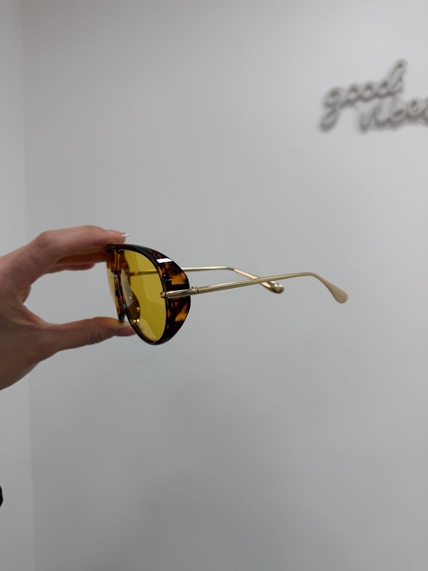 Occhiali Aviator Giallo