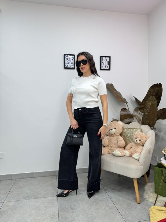 Maglia Filo Gioiello Bianca