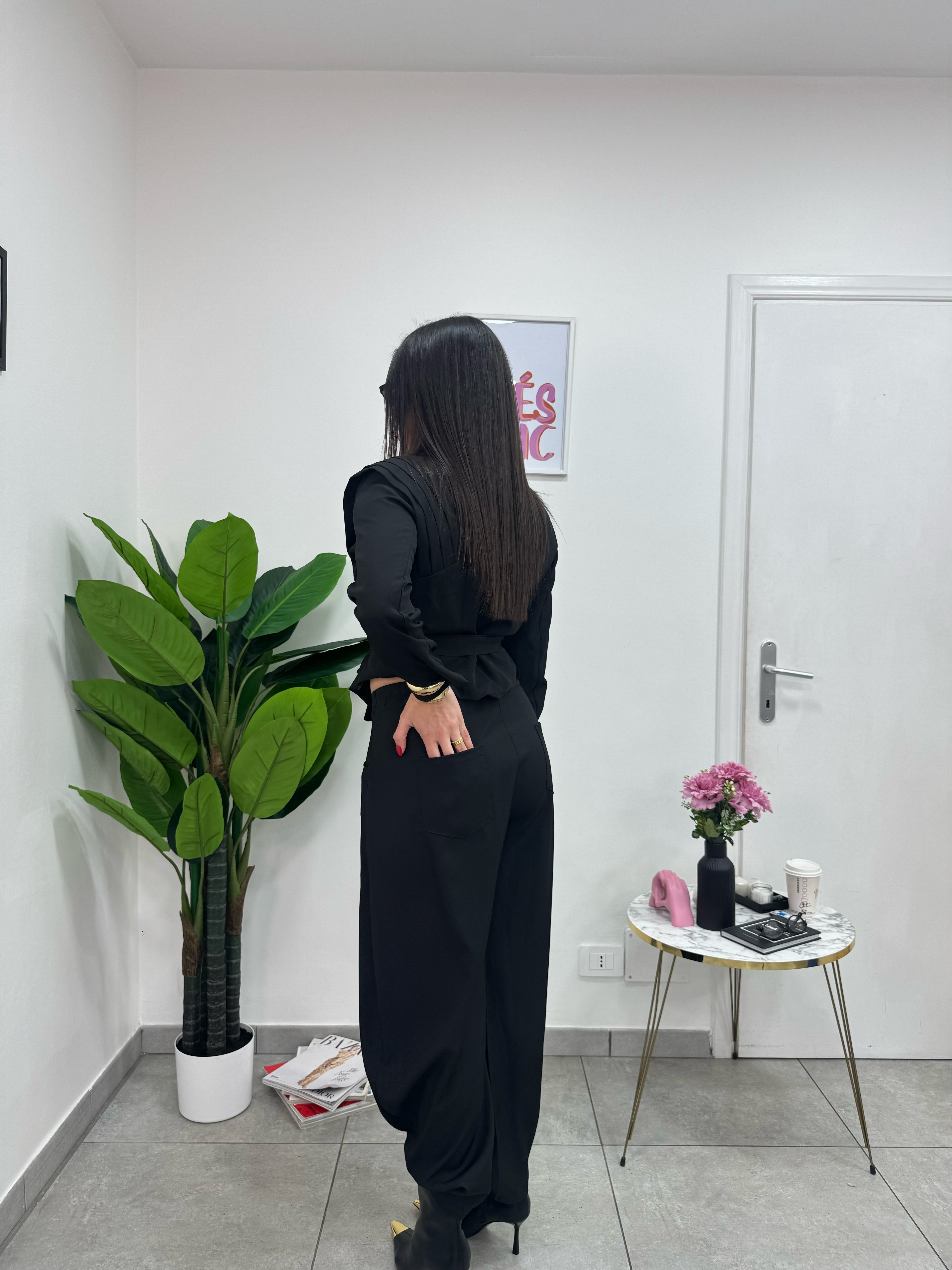 Pantalone Balloon Nero