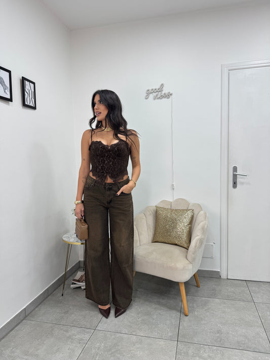 Corsetto Clotilde Marrone