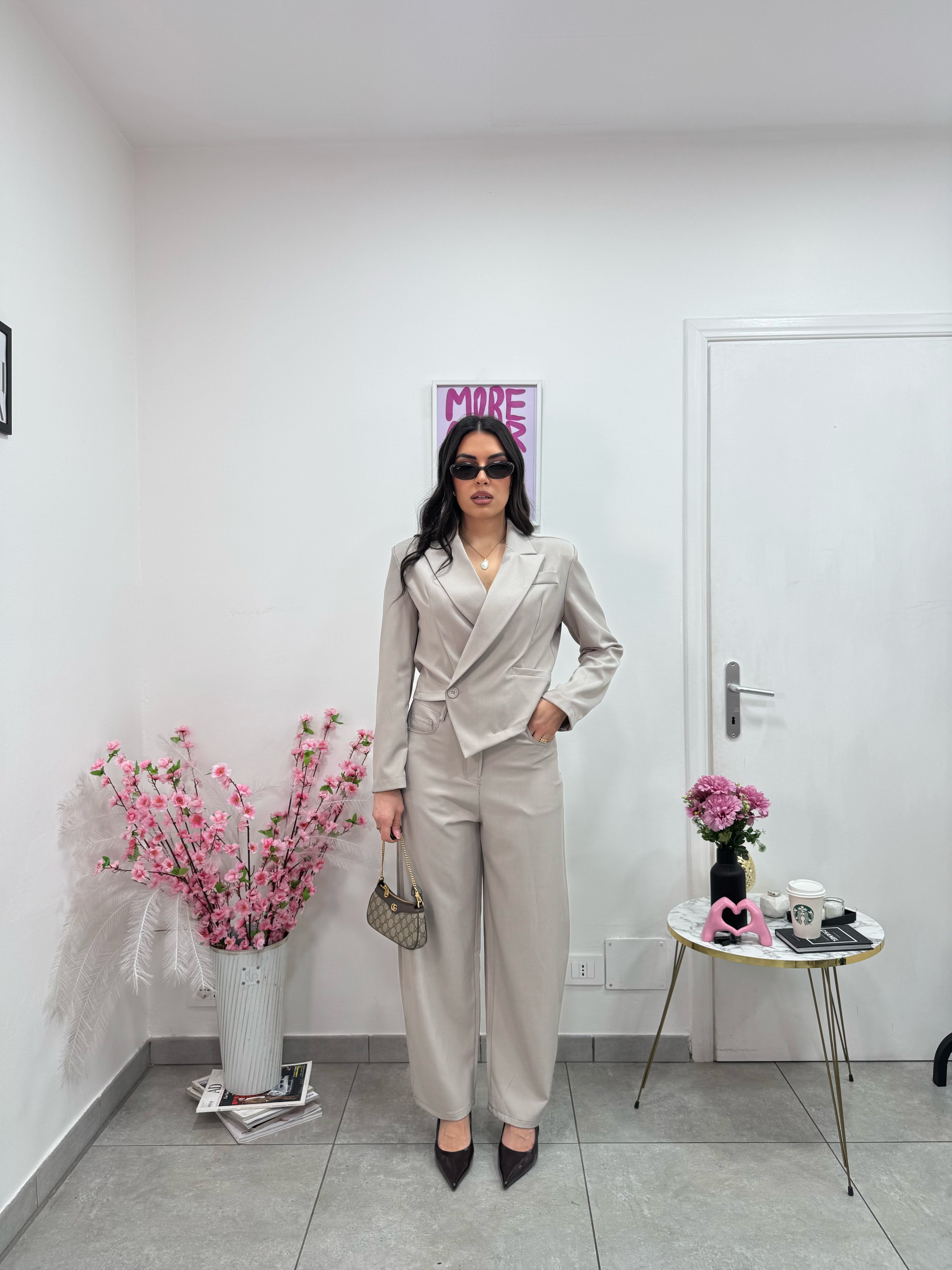 Pantalone Balloon Iris Tortora