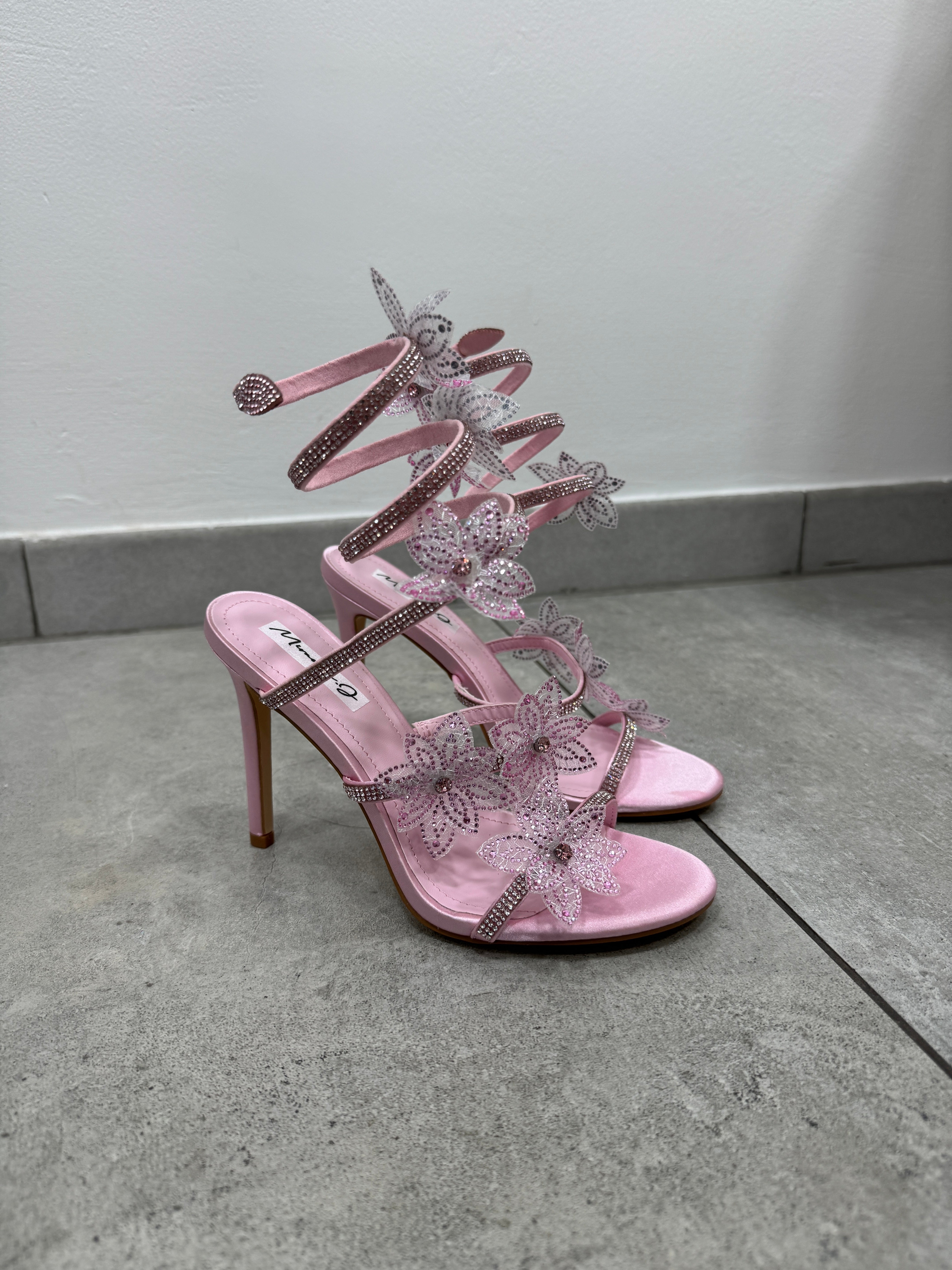 Sandali Flowers Pink