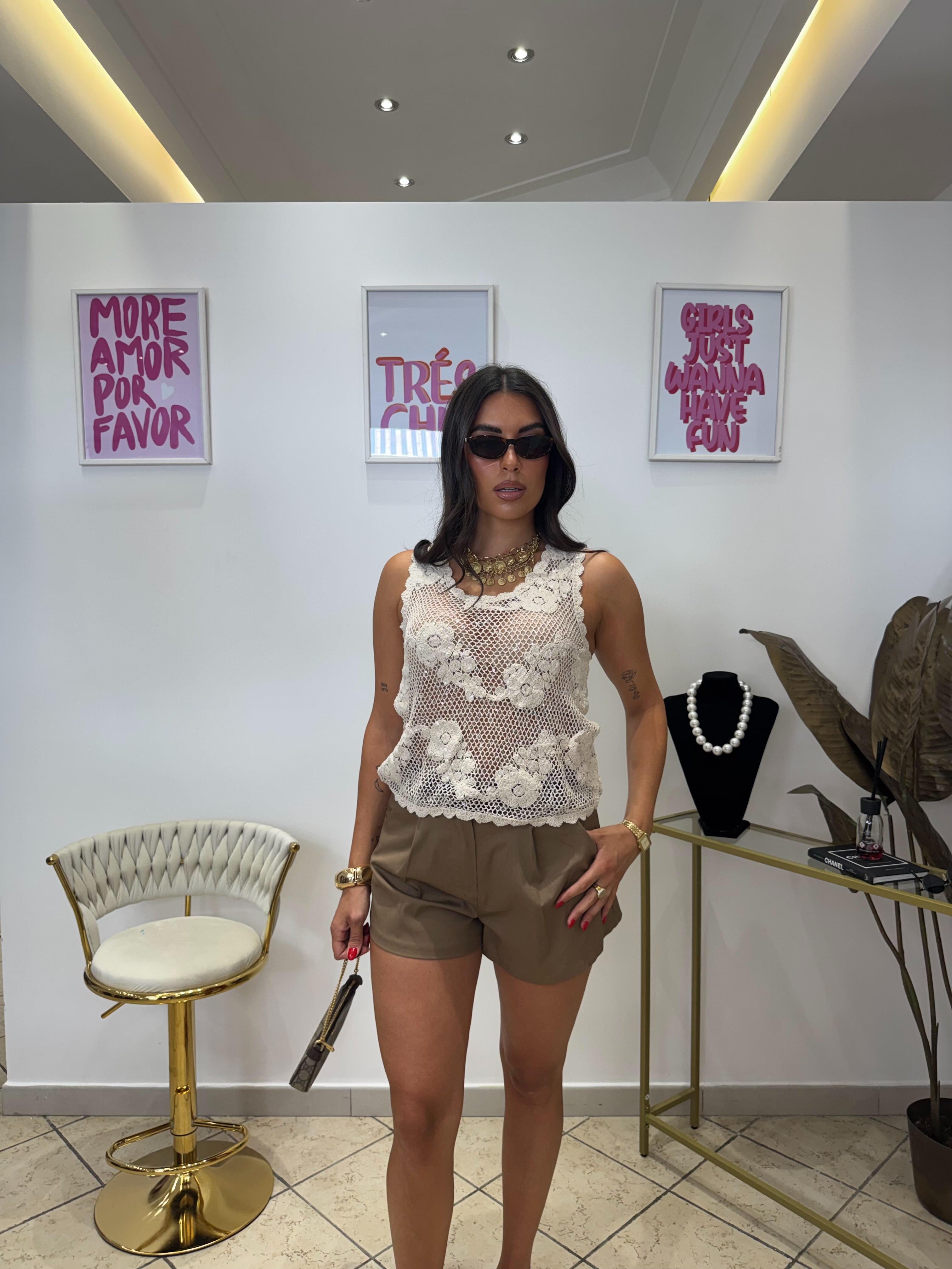 Shorts Casual Camel