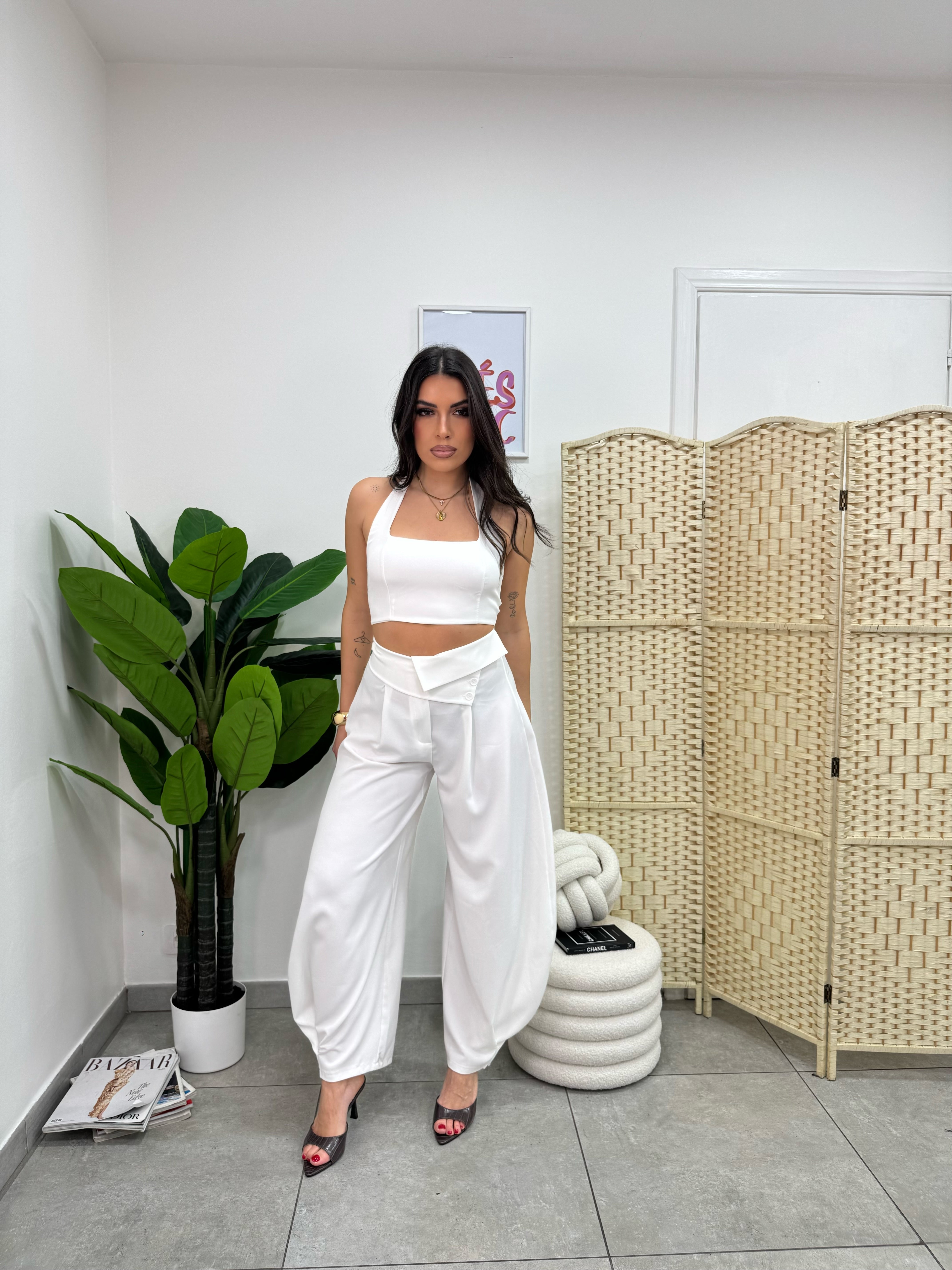 Pantalone Jasmine Bianco