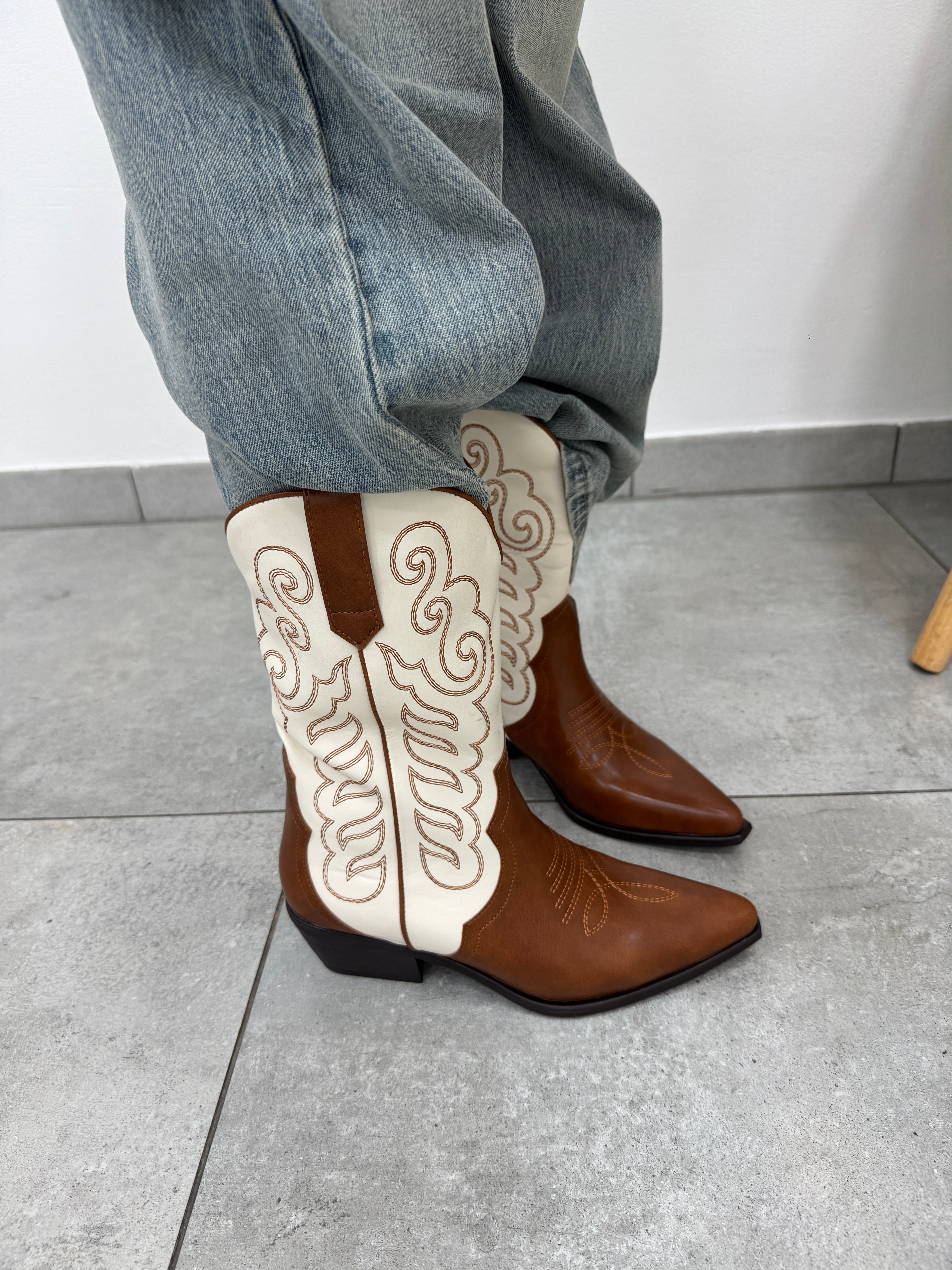 Texani Bassi Bicolore Marrone