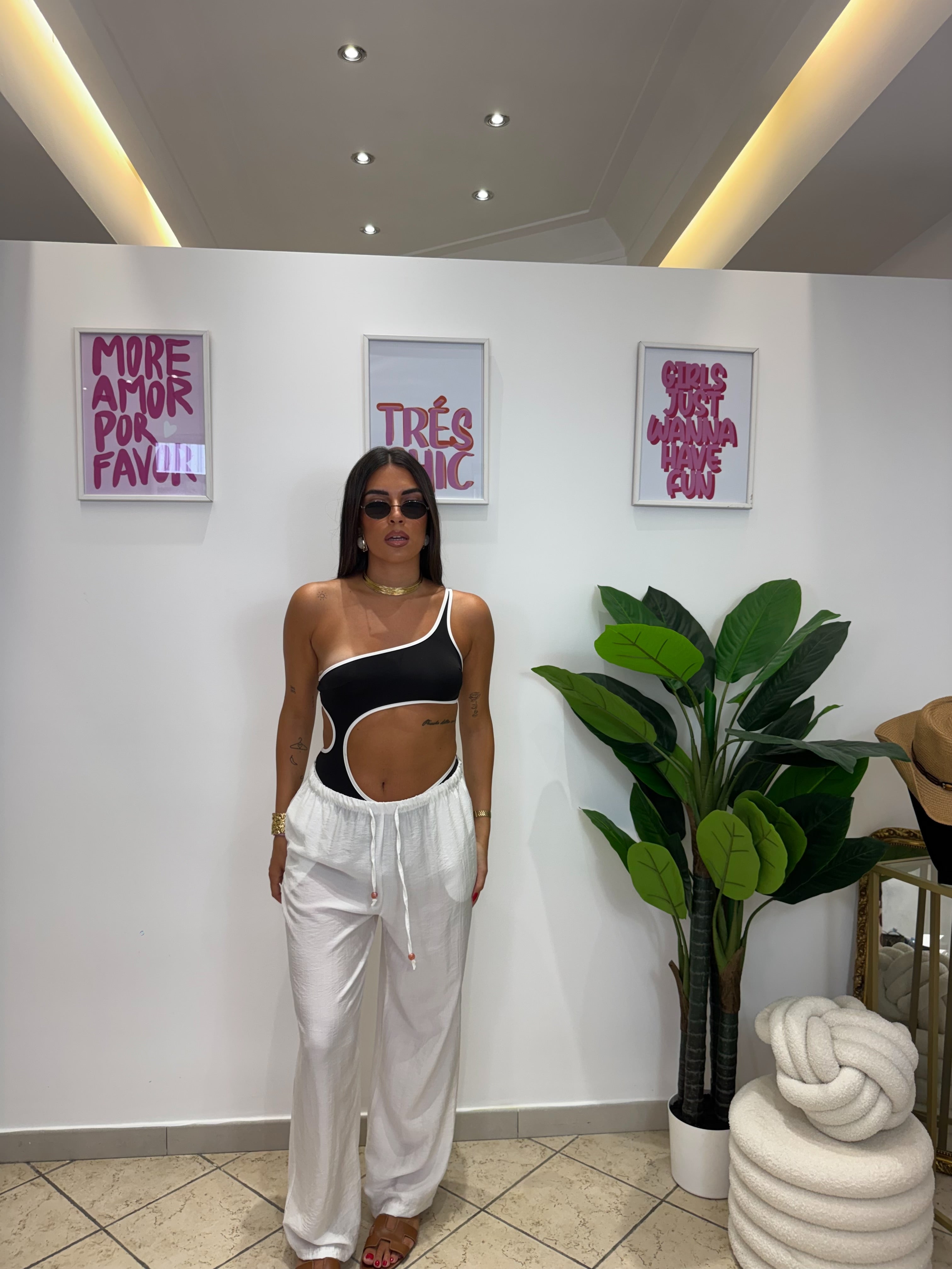 Pantalone Essential Bianco