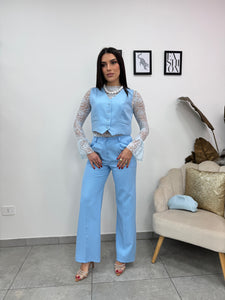 Gilet Elegant Celeste