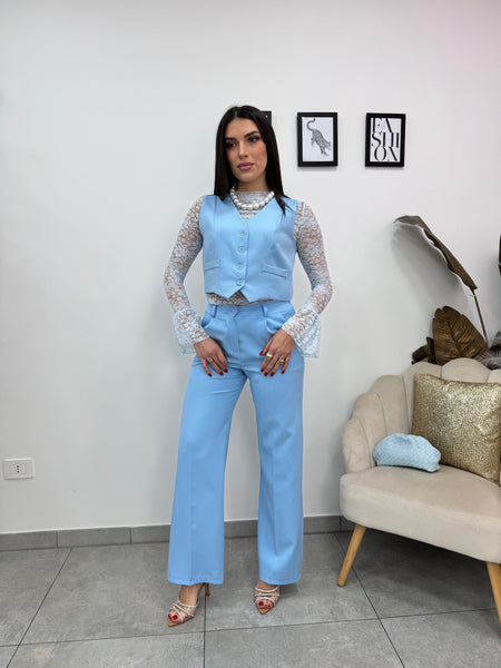 Gilet Elegant Celeste