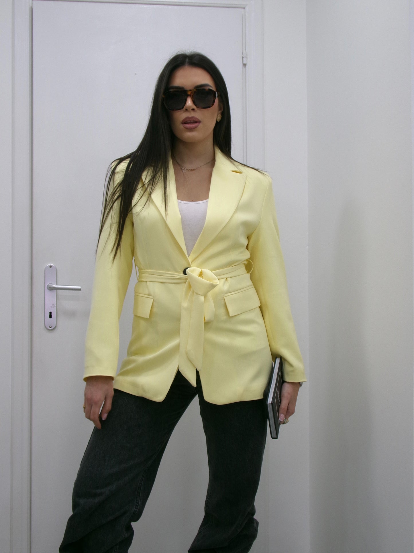 Blazer Cintura Giallo