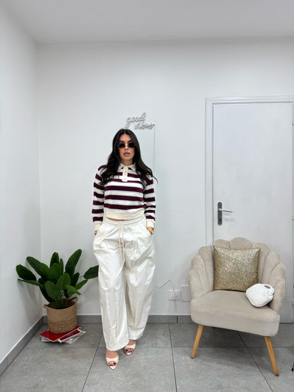 Pantalone Comfy Panna