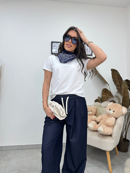 T-shirt Foulard Blu