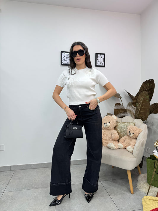 Maglia Filo Gioiello Bianca