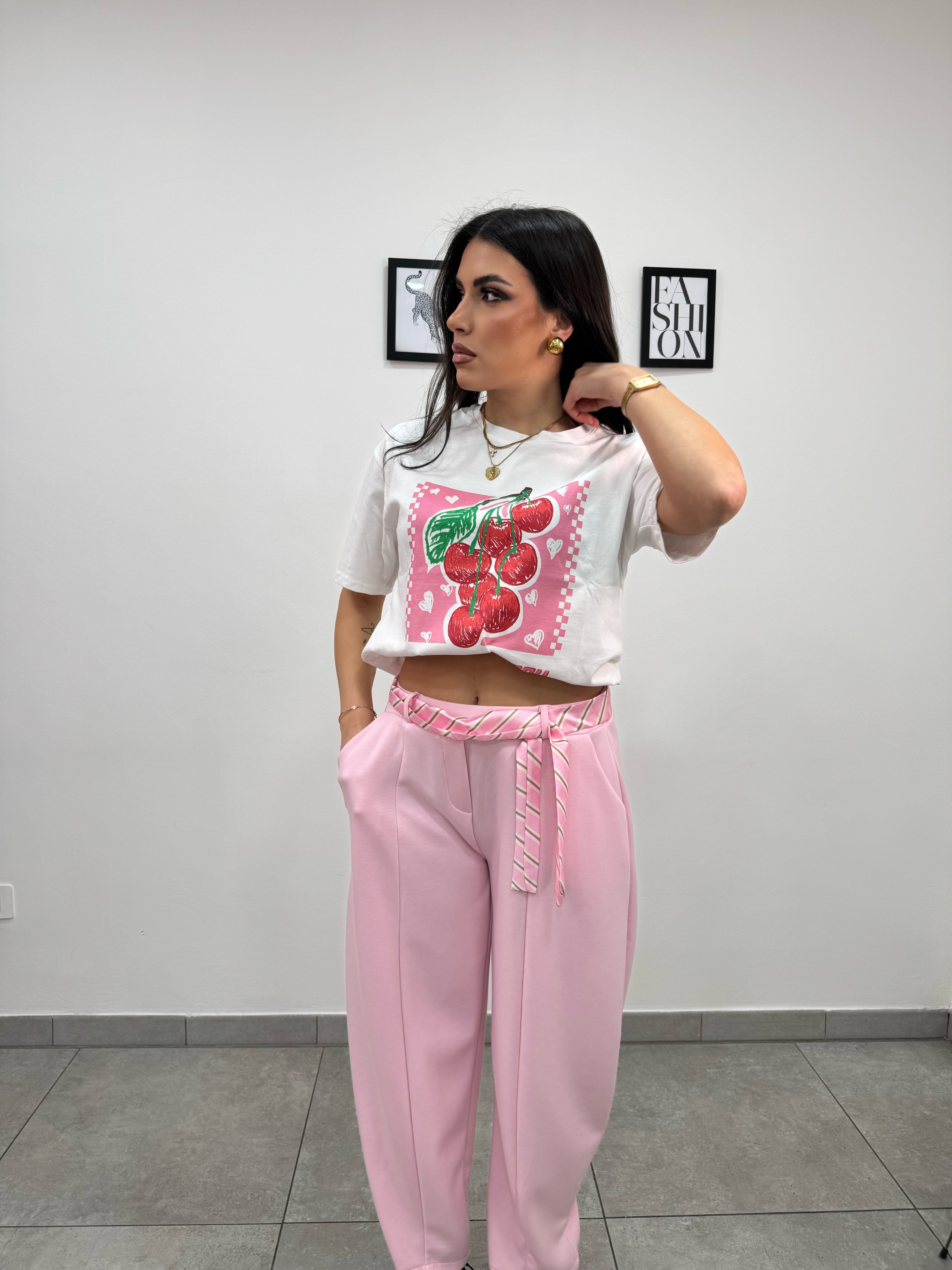 Pantalone Tuta Necktie Rosa