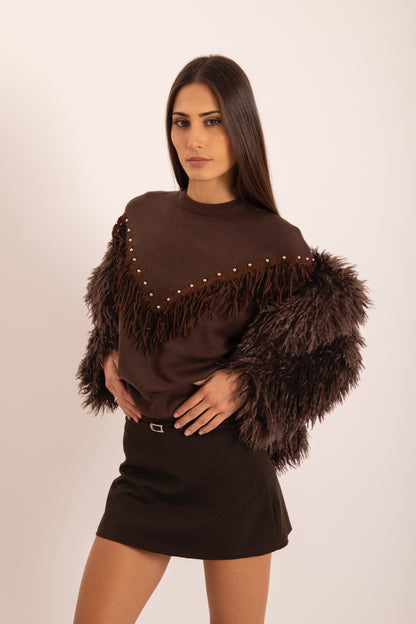 Pull Antelope Marrone