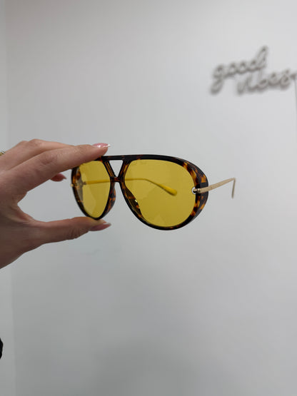 Occhiali Aviator Giallo
