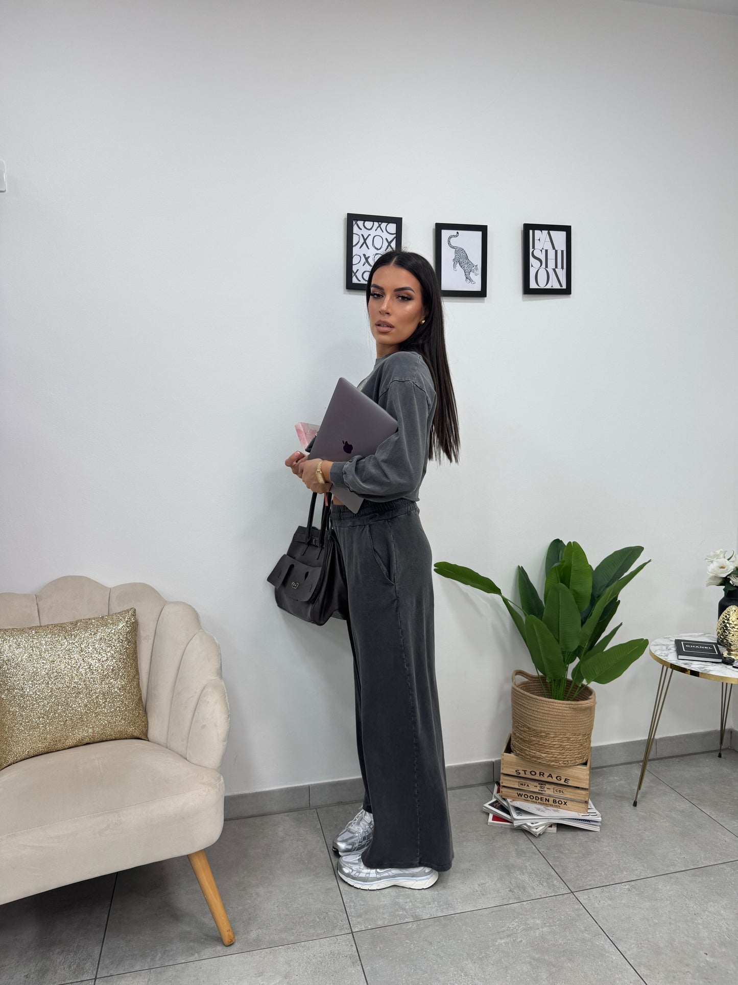 Pantalone Tuta Grigio