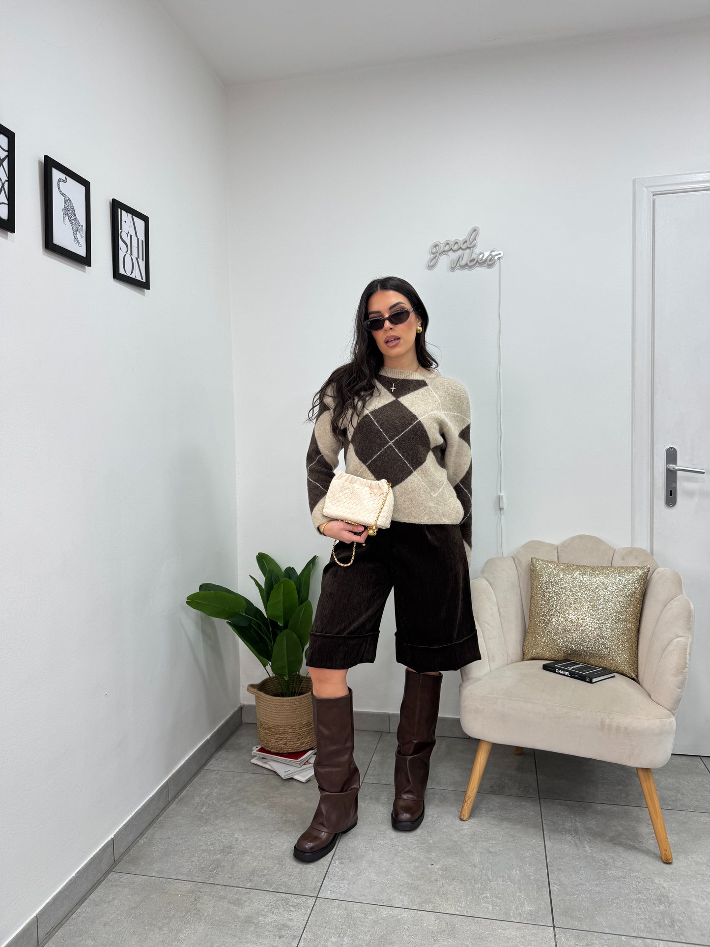 Pull Poland Beige/Marrone