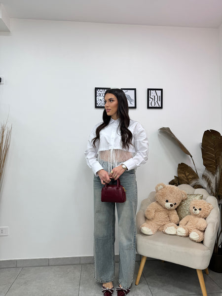 Camicia Bianca Pizzo
