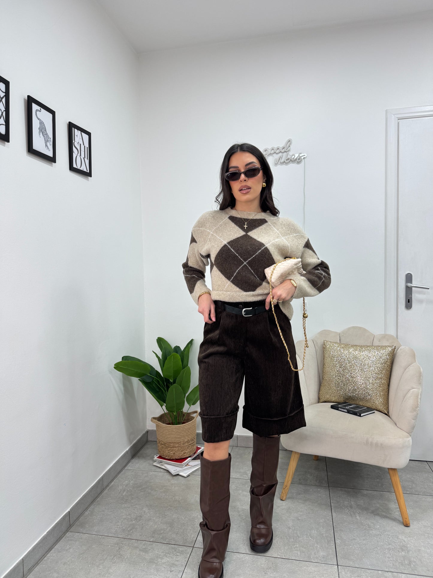 Pull Poland Beige/Marrone