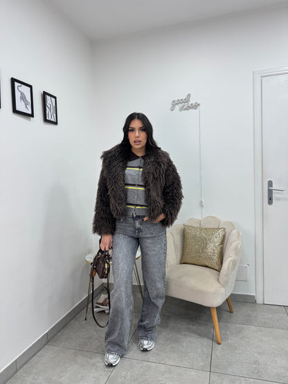 Cardigan Polo Grigio