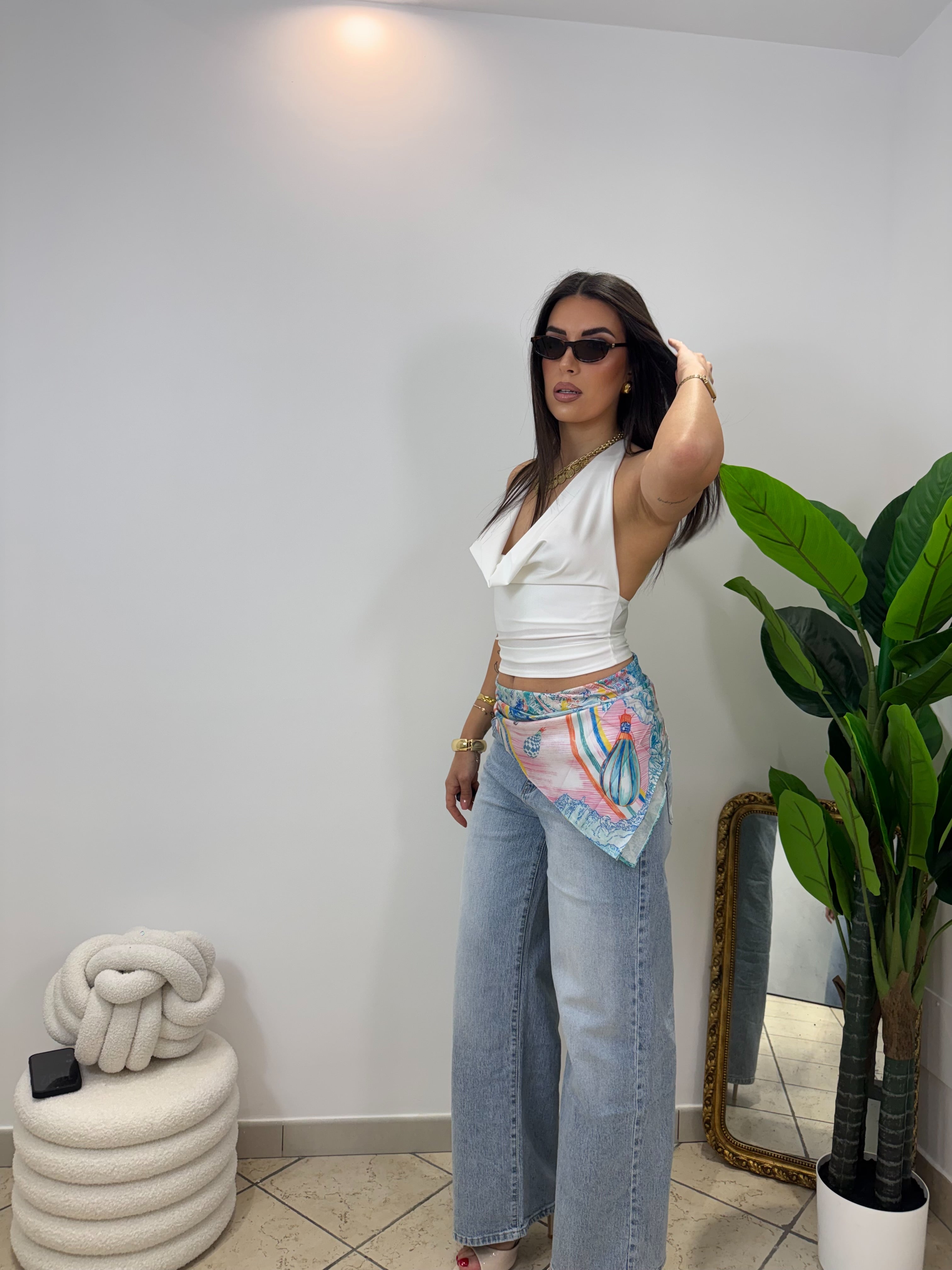 Jeans Wideleg Headband