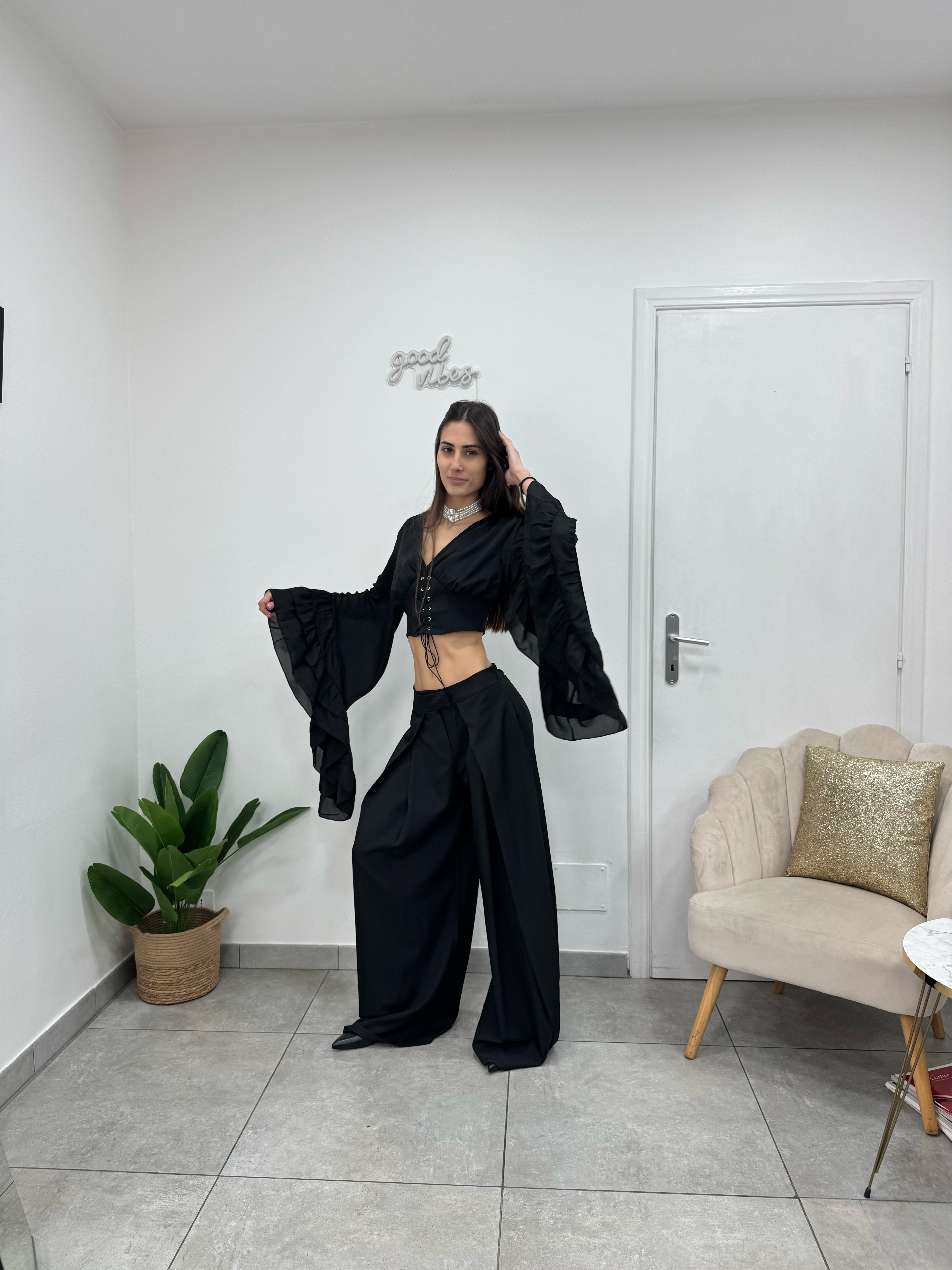 Pantaloni Old Neri