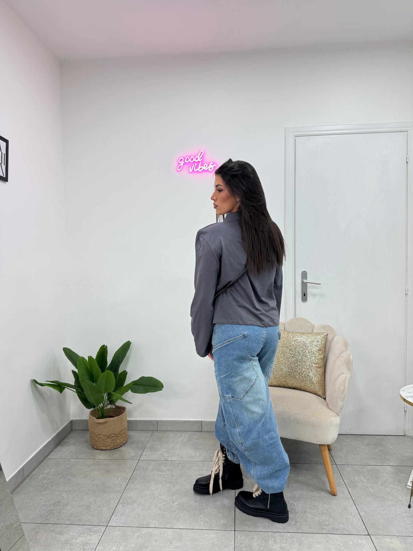 Maglia Polo Easy Grigia