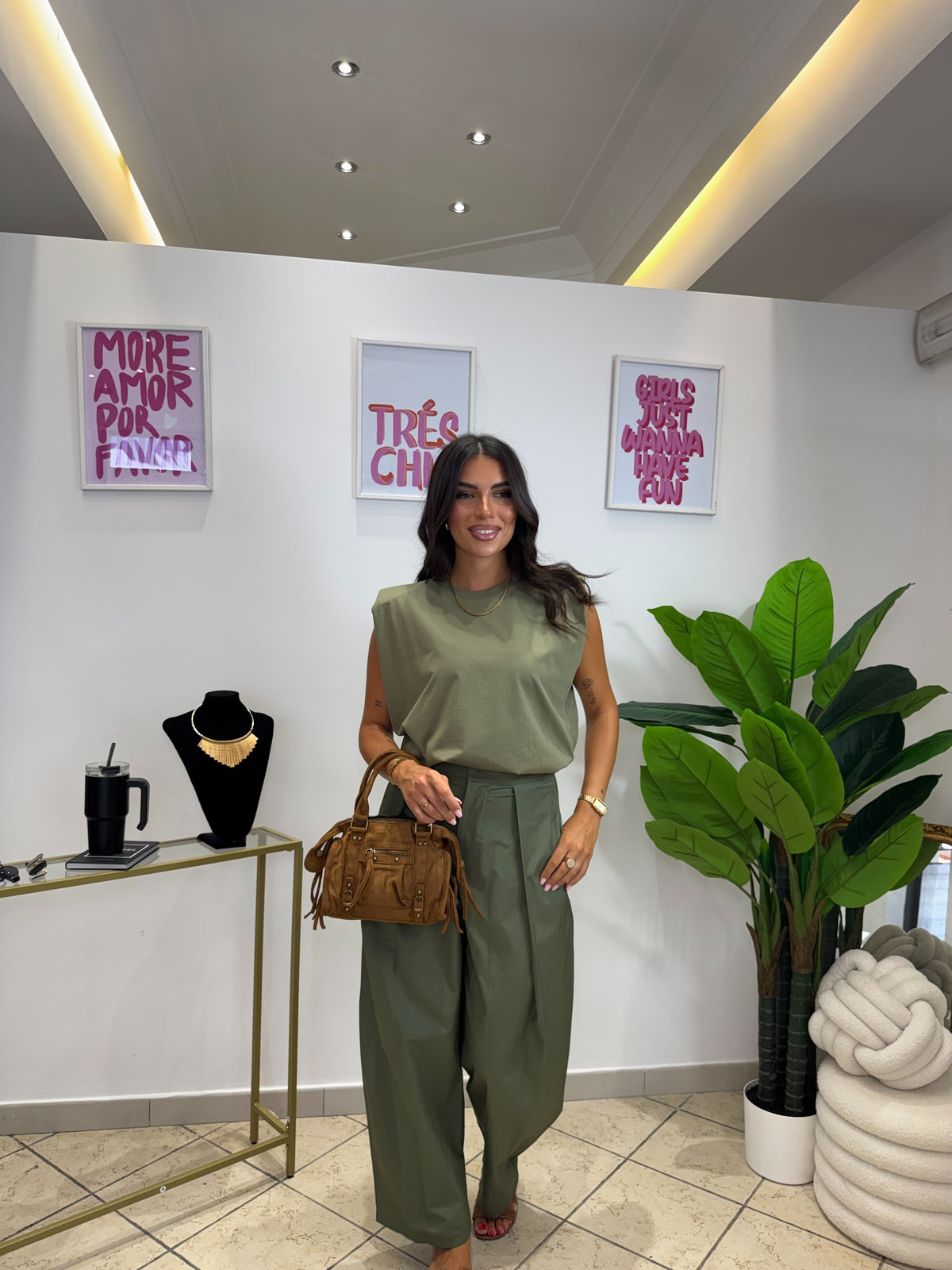 Pantalone Boss Verde Militare