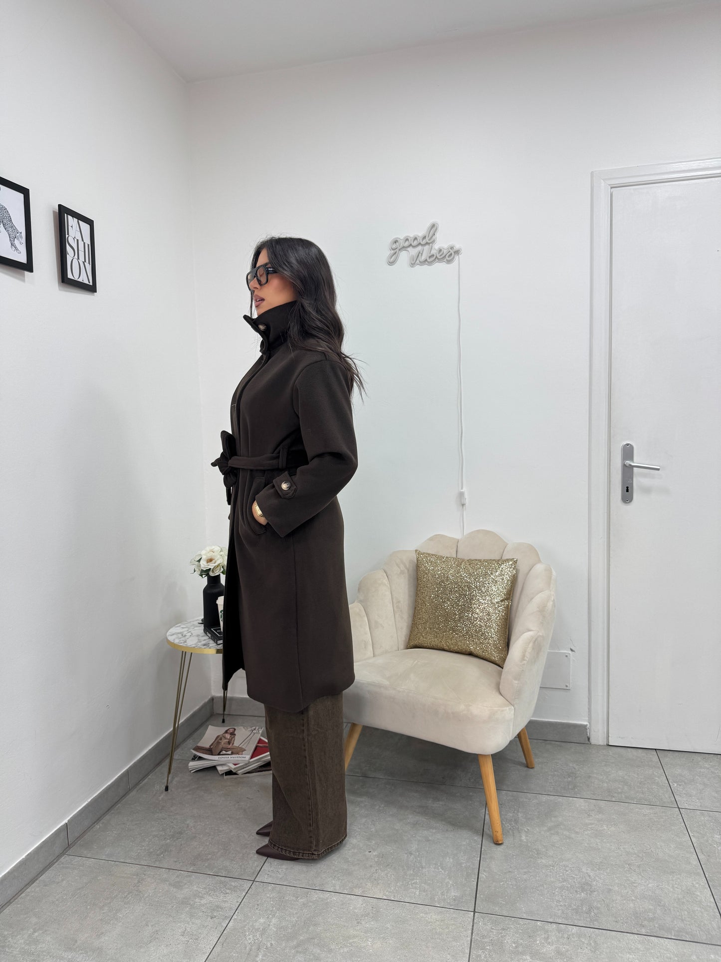 Cappotto Fall Marrone