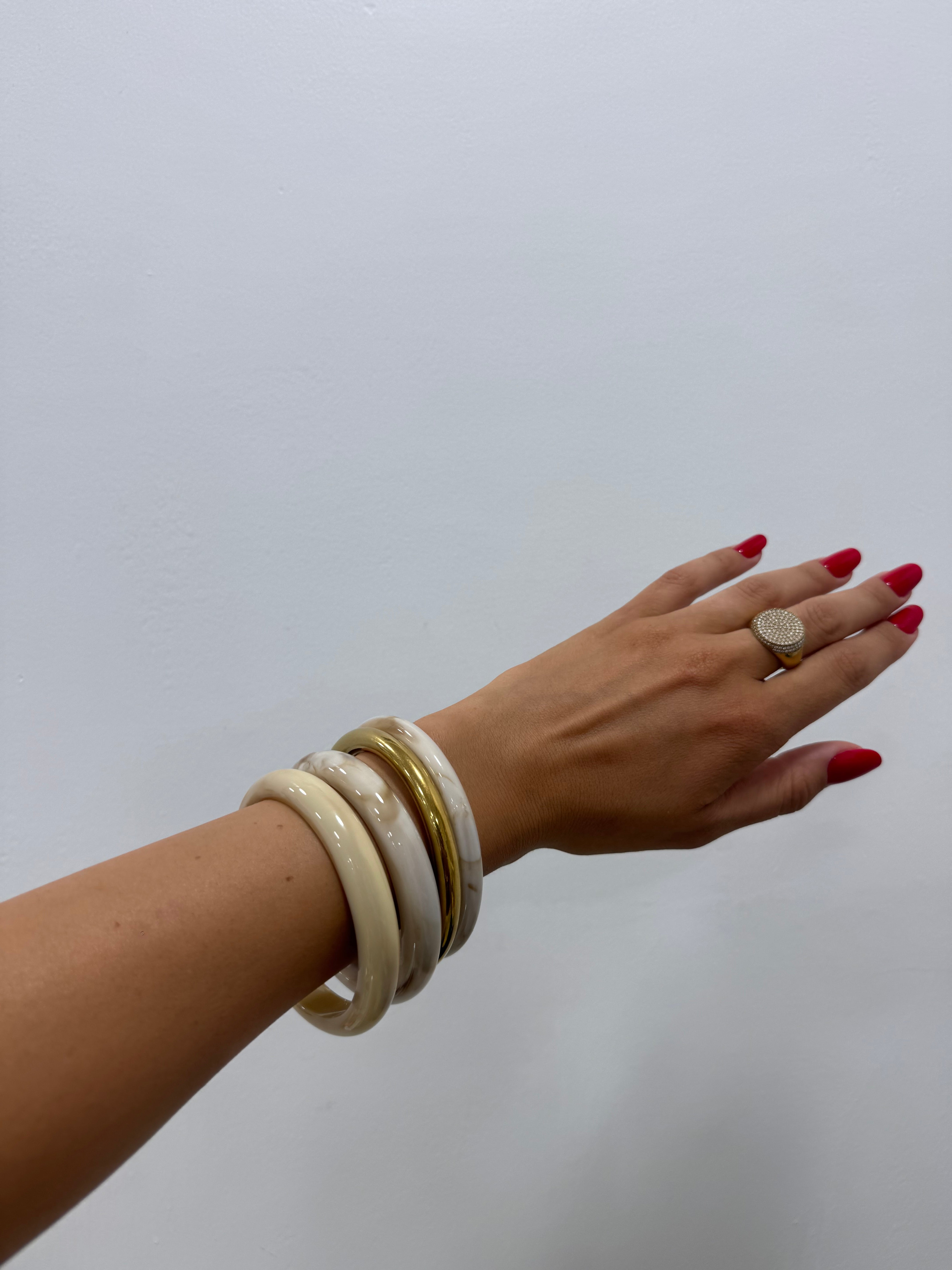 Set Bracciali Bangle Gold
