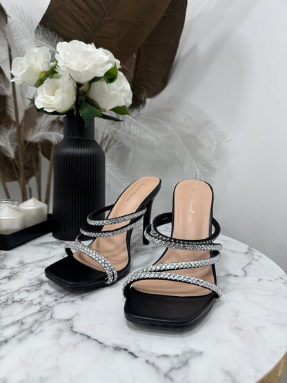 Sandali Swarovski Black