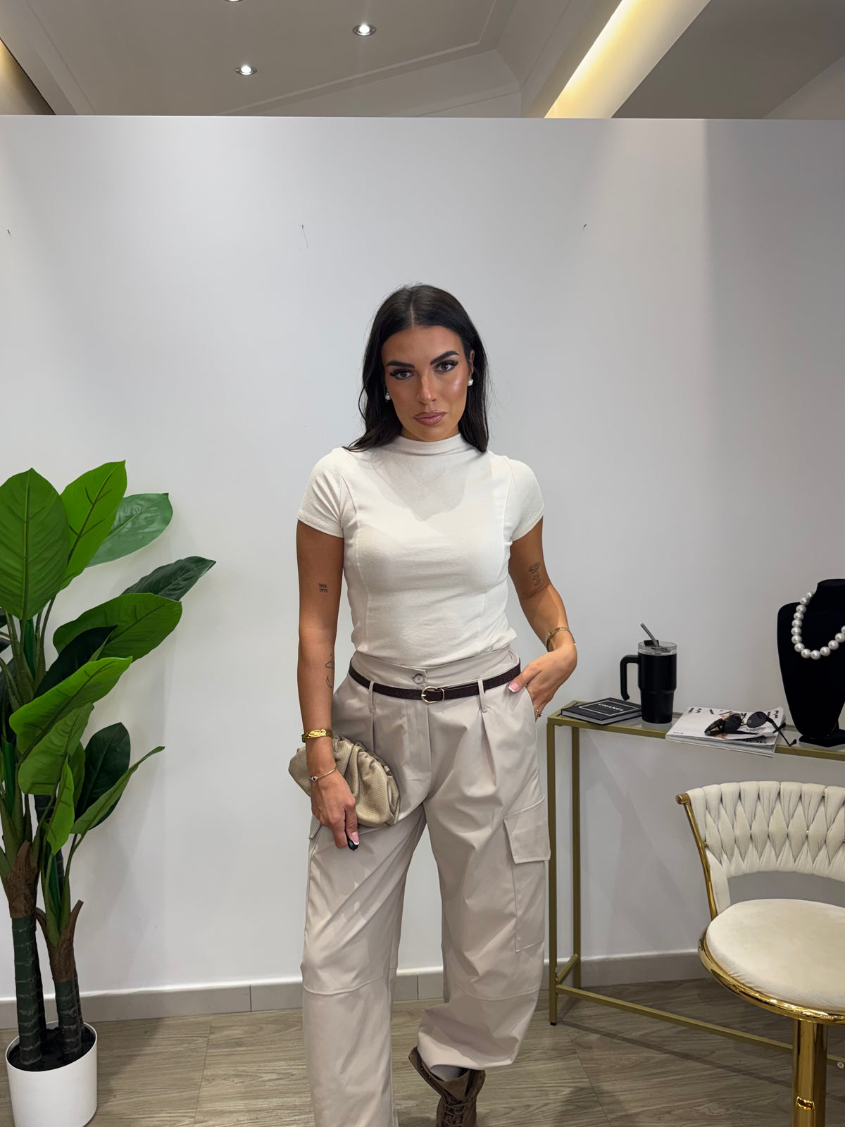 T-shirt Minimal Beige