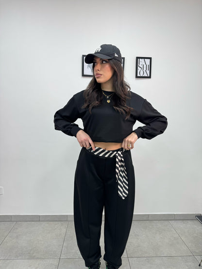 Pantalone Tuta Necktie Nero