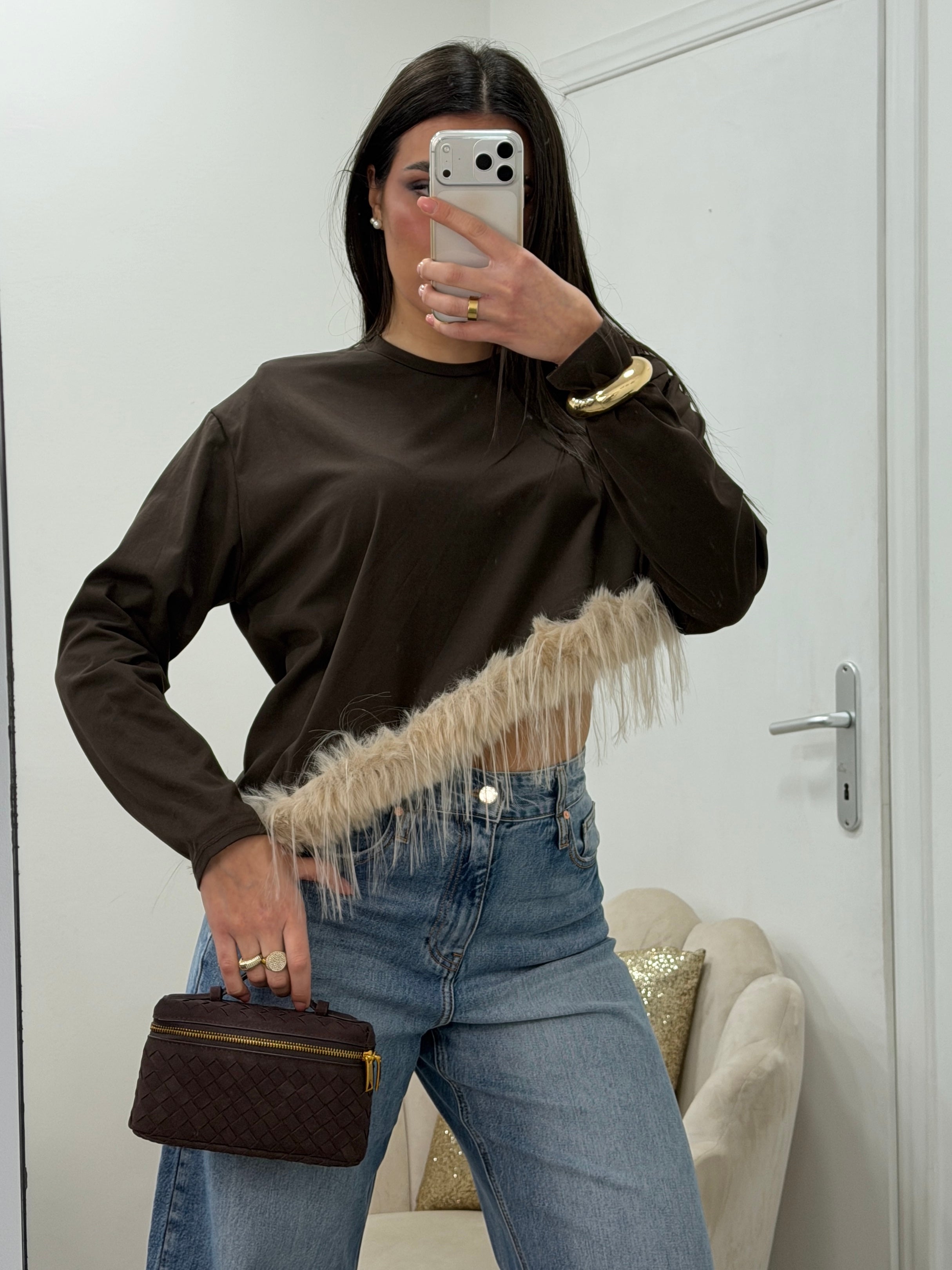 Maglia Plume Marrone