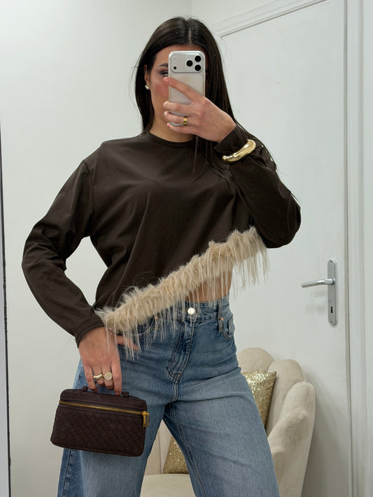 Maglia Plume Marrone