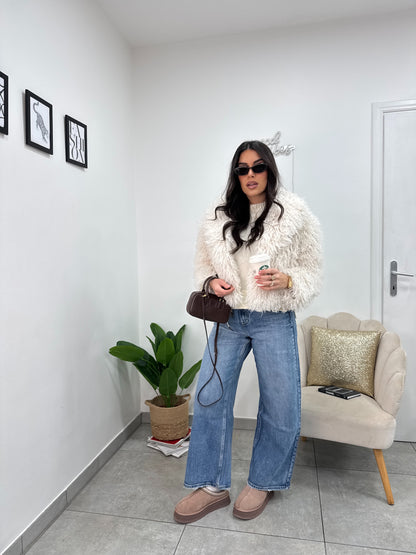 Ecopelliccia Crazy Panna