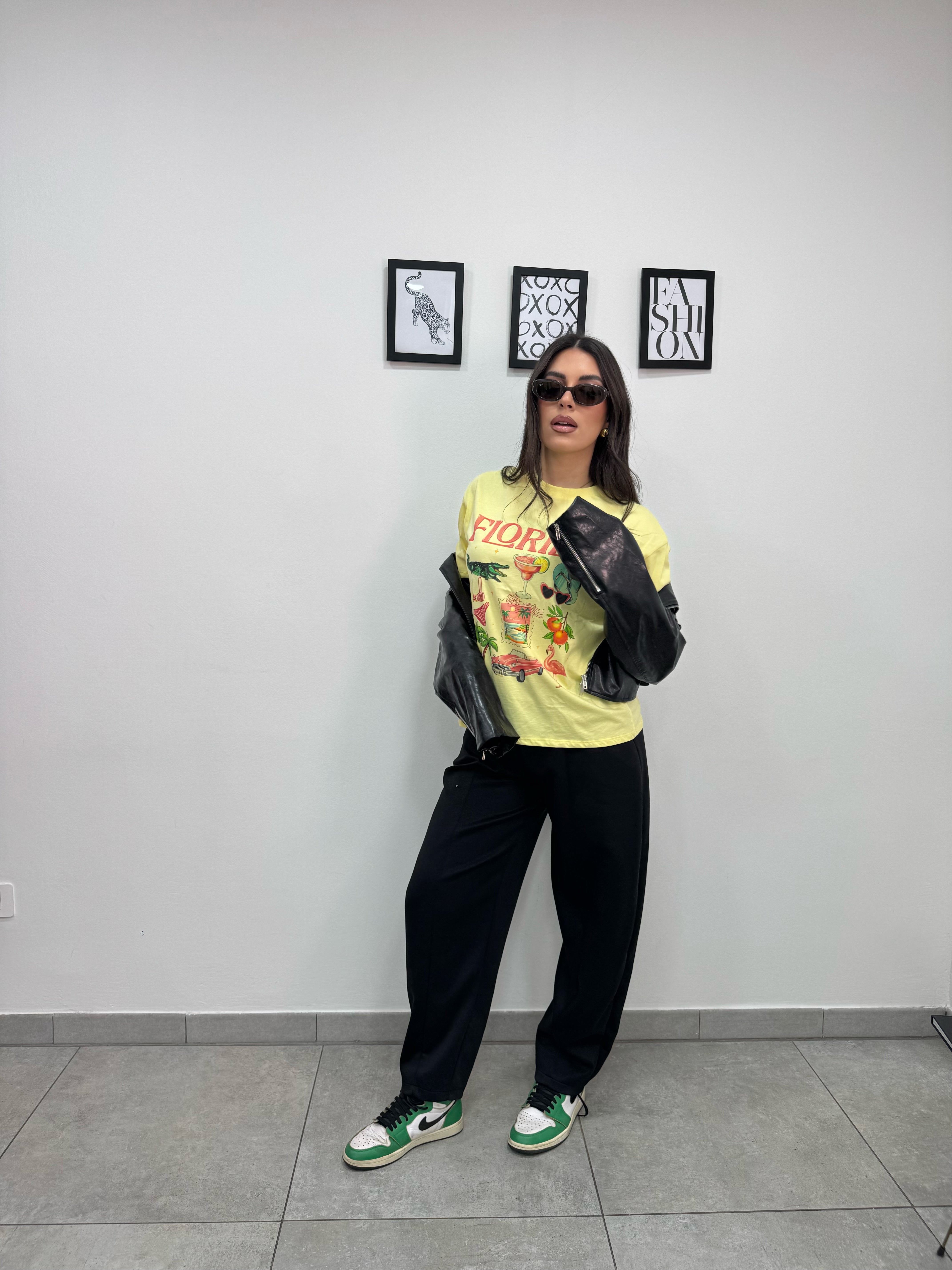 T-shirt Florida Gialla