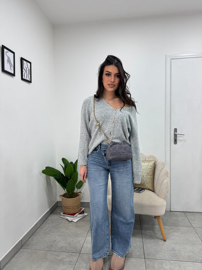 Jeans Wideleg Irregular