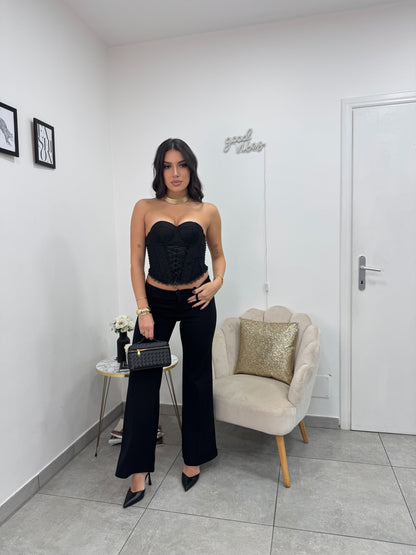 Pantalone A Zampa Nero