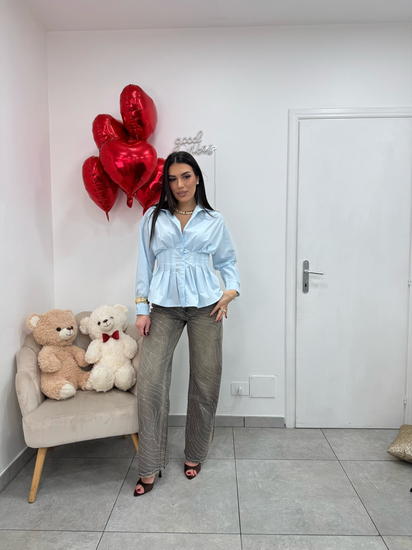 Camicia Susan Celeste